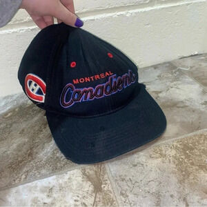 Men’s Vintage 1993 Montreal Canadians NHL Snap Back  Hat Zephyr brand Worn Out